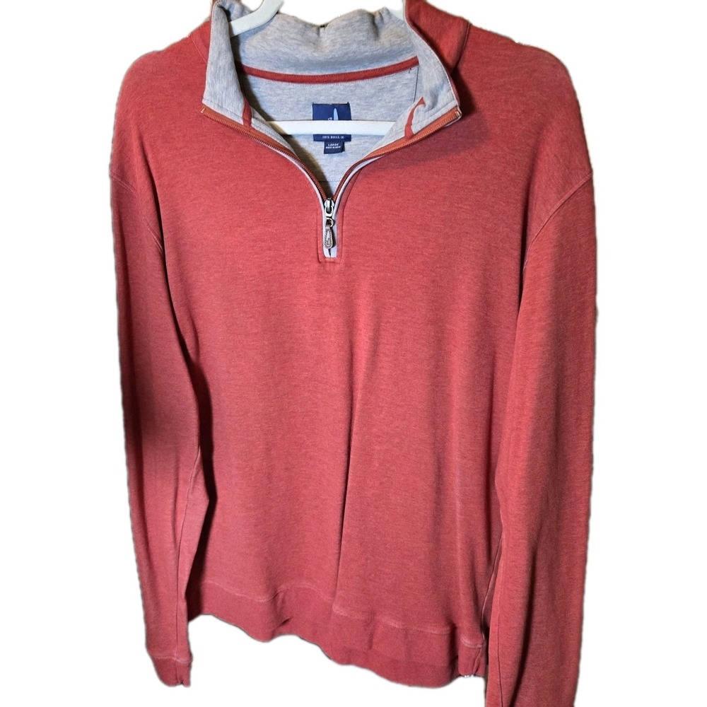 Johnnie-O Sz L  1/4 Zip Pullover Red
